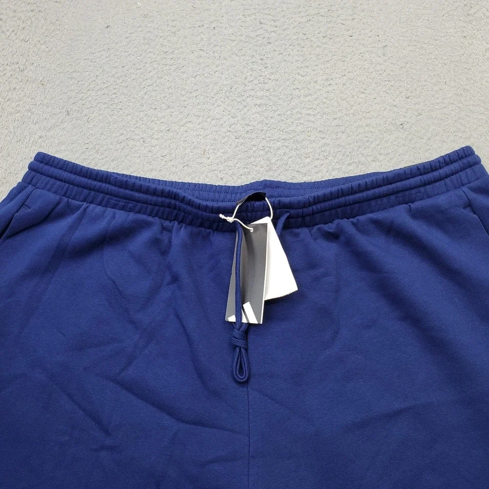 Adidas Collegiate Shorts Mens 3XL Blue Gym Training Elastic Waist Drawstring